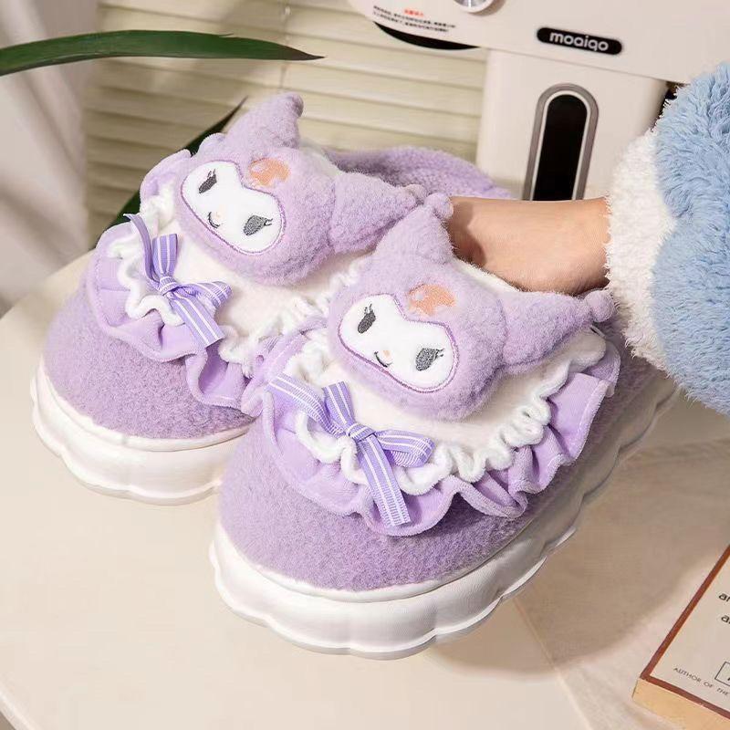 クロミちゃん シナモロール マイメロ コットンスリッパ ポチャッコ