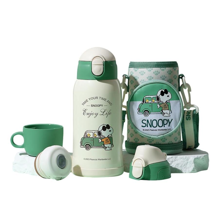 スヌーピーステンレスボトル 水筒 真空断熱 飲み口3種類 保温保冷