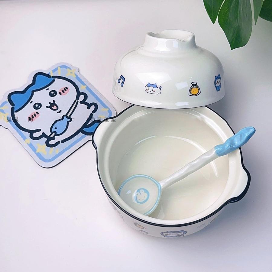 ちいかわ 食器セットラーメン碗 スープボウルセット 陶磁器 ハチワレ