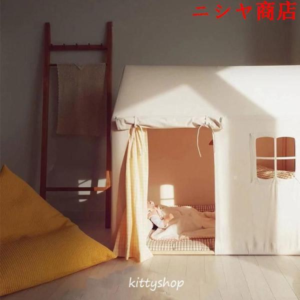 キッズテント 子供用 子供部屋 シンプル おもちゃ プリンセステント ままごと テント 誕生日プレゼント クリスマス プレイハウス 室内_9
