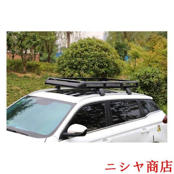 ルーフラック アルミ合金製 汎用 カーゴラック ルーフバスケット ルーフキャリア キャリア 荷台 ラック バスケット 車載 アウトドア 業務用