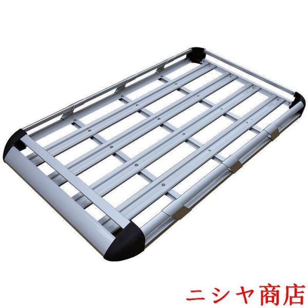ルーフラック アルミ合金製 汎用 カーゴラック ルーフバスケット ルーフキャリア キャリア 荷台 ラック バスケット 車載 アウトドア 業務用