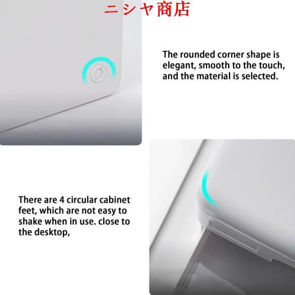 デスクトップ ファイルキャビネット ロック付 オフィス 収納 キャビネット PP素材 モダン シンプル 27x36cm 空間活用 模様替え 整理 事務の画像