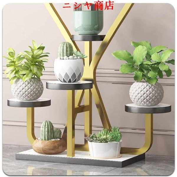 フラワースタンド 6段 室内 屋外 アイアン ハート型 金属 園芸ラック プランター ガーデン 大型 植物スタンド 花棚 盆栽 農業 資材 メンテナンス ツール 施工_8