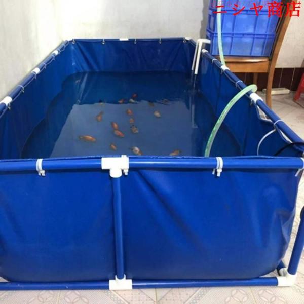 長方形 プール 大型水槽 立体 養魚池 水槽 ホワイト スタンド付 スプライス 水 貯めやすい 安全性 魚 池 海産物 養殖 簡易 室内_2
