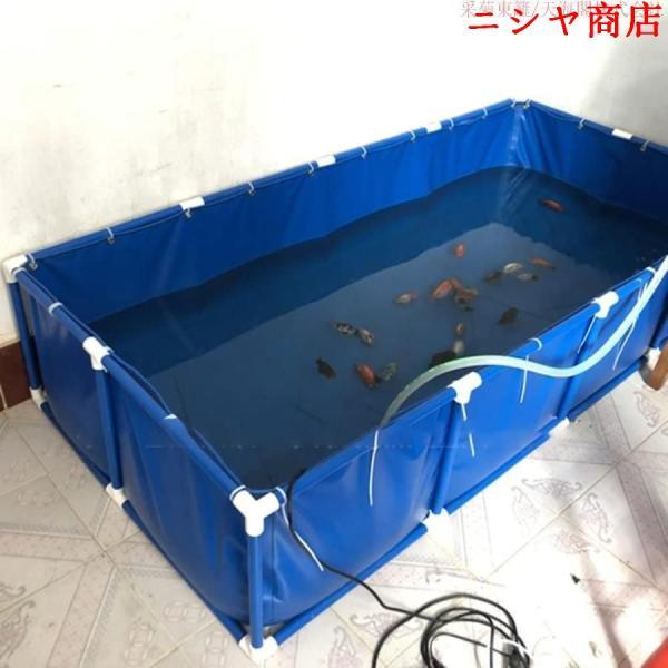 長方形 プール 大型水槽 立体 養魚池 水槽 ホワイト スタンド付 スプライス 水 貯めやすい 安全性 魚 池 海産物 養殖 簡易 室内_4