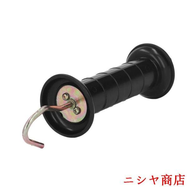 電気柵 グリップ 5個入り ハンドル 絶縁 ゲートグリップバー 金属