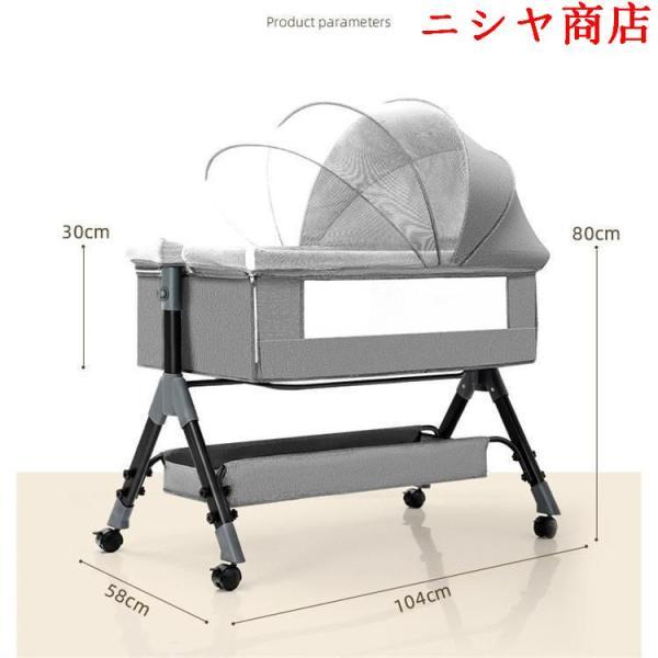 大特価！ 多機能ベビーベッド 折りたたみ式 高さ調整 新生児ベッド 多機能 新品 ベビーベッド 折りたたみ 多機能 添い寝 高さ調整 マットレス付 収納
