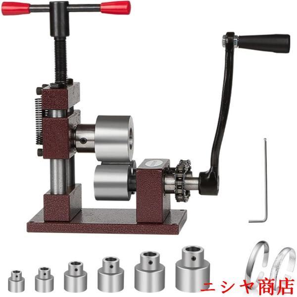 プレス曲げ機 リングベンダー 手動 圧延機 多機能 ハンドクランク 指輪 ブレスレット イヤリング メタルベンダー ジュエリー 加工 工具 道具_8