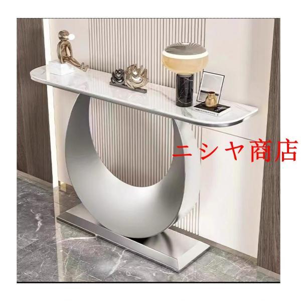 高級 サイドテーブル コンソールテーブル 玄関テーブル 花台 電話台 アンティーク調 デザイン 飾り棚 玄関収納 室内 装飾 リビング スリム_6