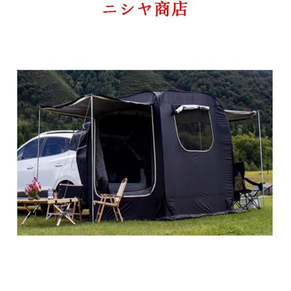 カーサイドタープ 車中泊 テント 車 連結 トランクテント 簡単設営
