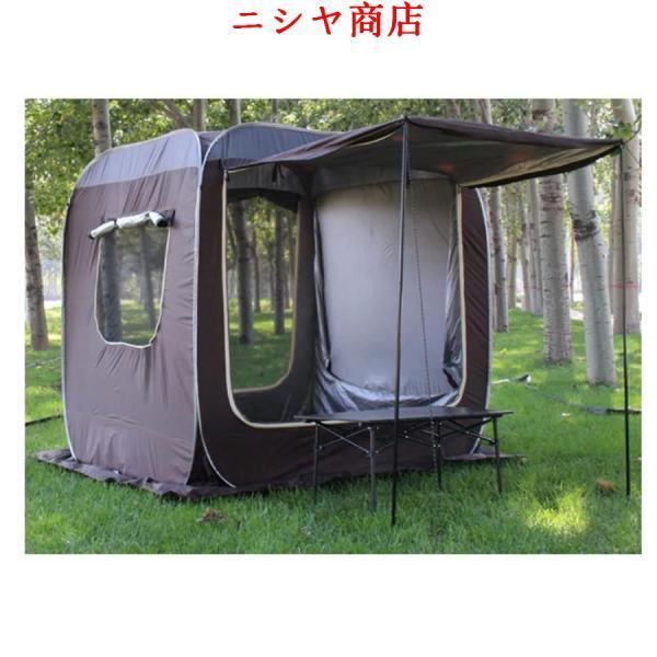 カーサイドタープ 車中泊 テント 車 連結 トランクテント 簡単設営
