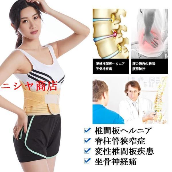 腰用 サポートベルト 調整可能 腰楽 コルセット 通気 腰痛ベルト 腰