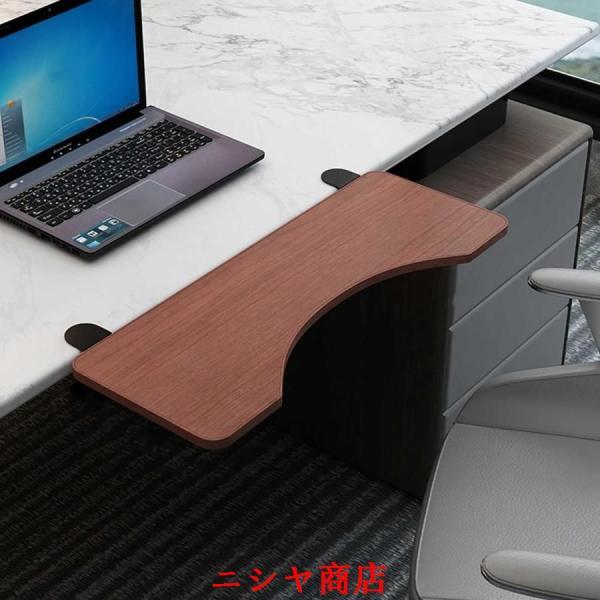 人間工学に基づいたデスクエクステンション、折りたたみ式クランプオン 