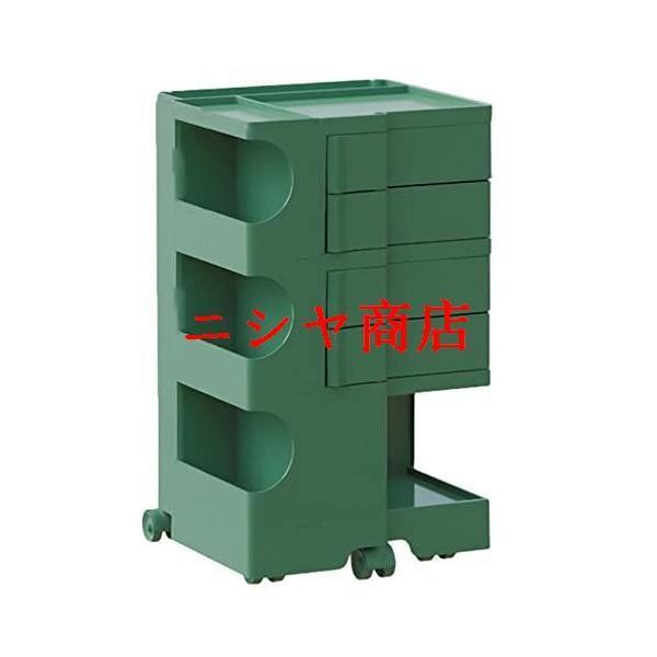 74x41x43cm、3層キッチントロリー 取り外し可能なサイドテーブル 多機能リビングシェルフ、スリム収納カート モバイルシェルフユニットシェルフ収納トロリー、同の画像