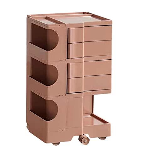 74x41x43cm、3層キッチントロリー 取り外し可能なサイドテーブル 多機能リビングシェルフ、スリム収納カート モバイルシェルフユニットシェルフ収納トロリー、同の画像