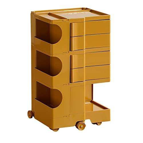 74x41x43cm、3層キッチントロリー 取り外し可能なサイドテーブル 多機能リビングシェルフ、スリム収納カート モバイルシェルフユニットシェルフ収納トロリー、同の画像