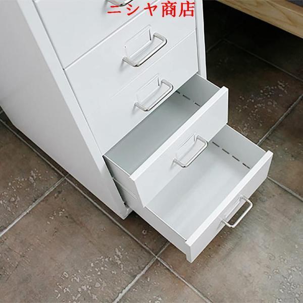 8引き出し縦型ファイルキャビネット、ホームオフィス用のスリムな幅の