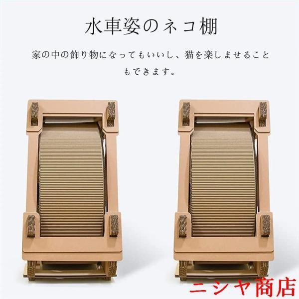 猫用回し車キャットホイール猫の車輪猫回し車ローラーミュート猫ランニングマシンホイール段ボール製猫観覧車ランニングマシン猫登山フレームホイール回転段ボー_9
