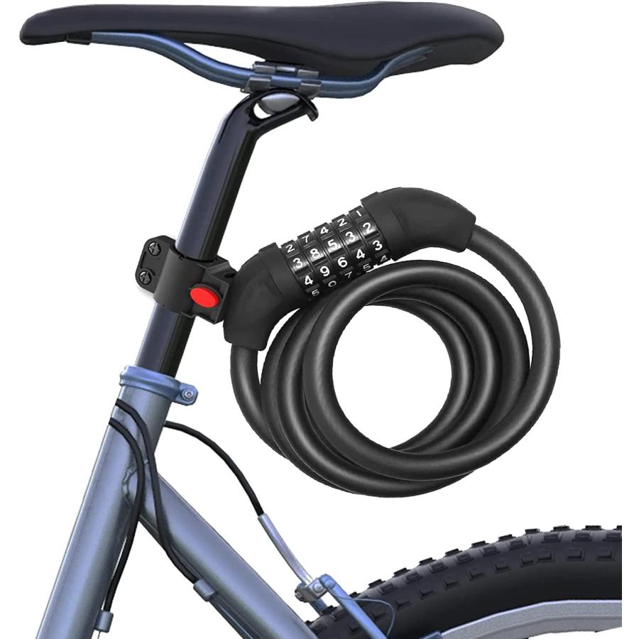  ケーブルロック 自転車ロック 自転車ロック 鍵 ケーブルロック 防水 錆びにくい 亜鉛合金 バイク
