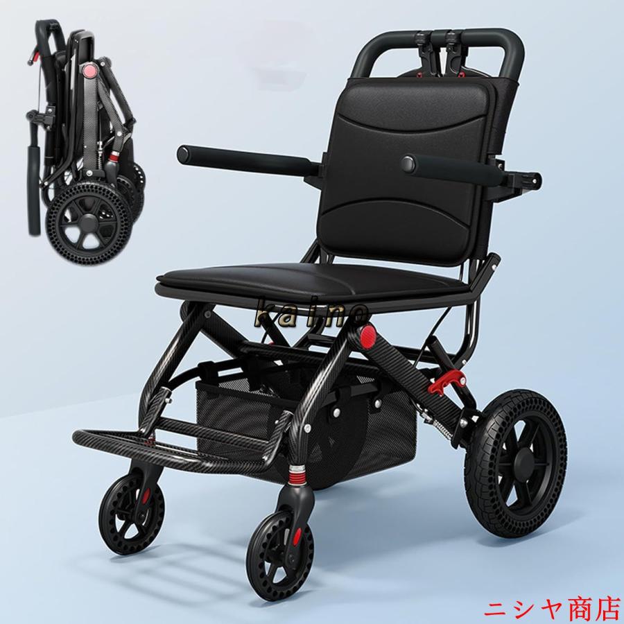 車椅子 介助用 折り畳み 車いす 軽量 コンパクト 自立型 軽量車椅子 折りたたみ 小型 ノーパンクタイヤ 収納可能 超軽量 コンパクト 簡易車椅子 旅行用 外出用_8