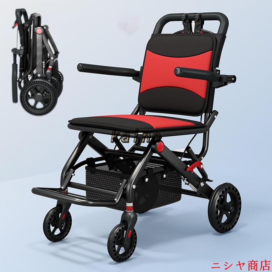 車椅子 介助用 折り畳み 車いす 軽量 コンパクト 自立型 軽量車椅子 折りたたみ 小型 ノーパンクタイヤ 収納可能 超軽量 コンパクト 簡易車椅子 旅行用 外出用_11