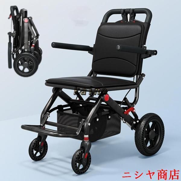 車椅子 介助用 折り畳み 車いす 軽量 コンパクト 自立型 軽量車椅子 折りたたみ 小型 ノーパンクタイヤ 収納可能 超軽量 コンパクト 簡易車椅子 旅行用 外出用_14