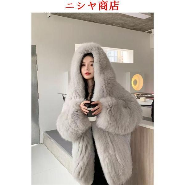 レディース 高級リアルファー ジャケット 定価15万円 程グレー系 毛皮 