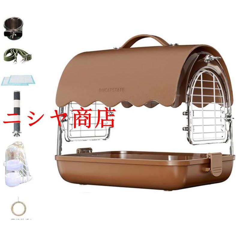 鳥かご キャリーケース 鳥かご 小型 手提げ 肩掛け オカメインコ キャリーケース お出かけ ケージ とりかご インコ 中型 インコ アクリルケース おしゃれデザイ_3