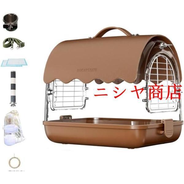 鳥かご キャリーケース 鳥かご 小型 手提げ 肩掛け オカメインコ キャリーケース お出かけ ケージ とりかご インコ 中型 インコ アクリルケース おしゃれデザイ_5