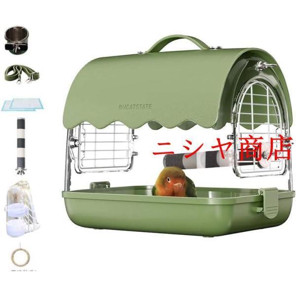 鳥かご キャリーケース 鳥かご 小型 手提げ 肩掛け オカメインコ キャリーケース お出かけ ケージ とりかご インコ 中型 インコ アクリルケース おしゃれデザイ_6