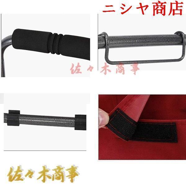 キャリーワゴン シルバーカート キャリーバッグ フラワー 椅子付き 座れる コンパクト ストライプ柄 折りたたみ式 階段移動簡単 ペットボトル お年寄り_3