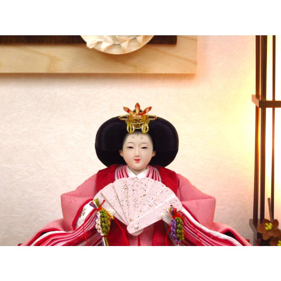 雛人形アクリルケース飾り 間口51cm奥行29cm高さ35cm 親王ケース飾り YN1292HC 可愛いひな人形 草木染め ケース飾り アクリル 初節句 桃の節句 親王飾り
