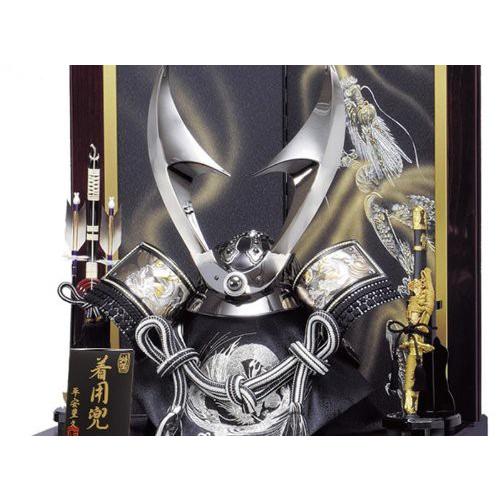 着用兜収納飾りYN10GTKS 収納飾り 五月人形 豊久 兜収納飾り 隼人 25号