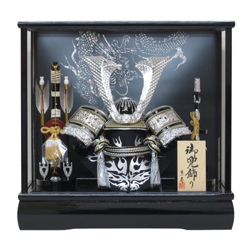 選べる4種 五月人形 兜飾り ケース入り 木製弓太刀付 間口43cm 10号中