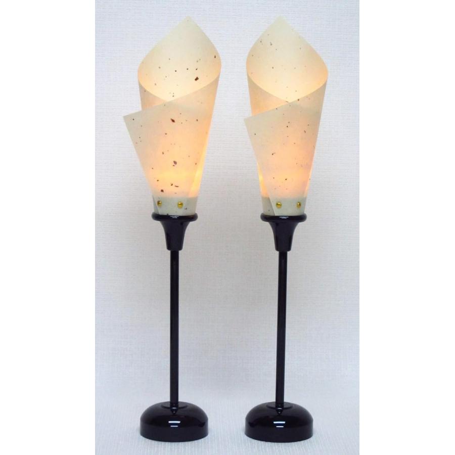 コードレス ぼんぼり 「燭台」生なり 36cm しょうだい 雪洞 LED電球