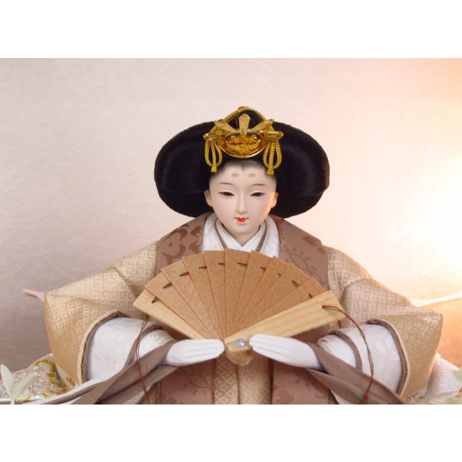 下敷き毛氈付き 雛人形アクリルケース飾り 間口51cm奥行29cm高さ35cm