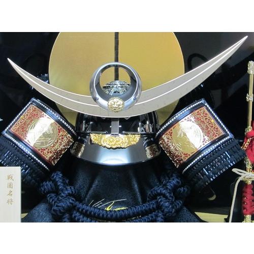 上杉謙信 兜飾り 着用タ 京寿 着用兜収納飾り YN05GTKS 上杉謙信 収納飾り 五月人形 上杉着用兜