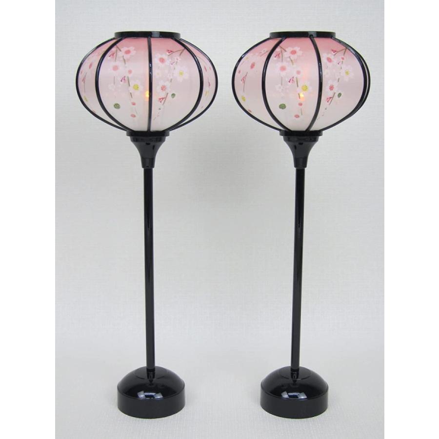 コードレス雛人形 ぼんぼり 「しだれ桜」 /雪洞(LED) 36cm : 弓戸人形