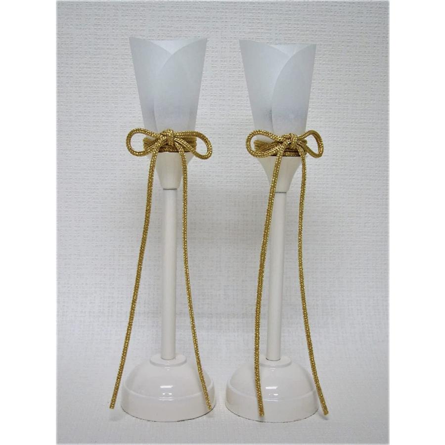 雛人形部品売り ぼんぼり 白燭台「油灯」コードレス 雪洞高さ21cm : 弓