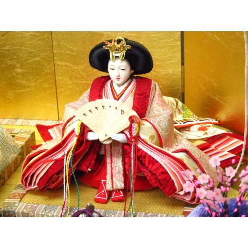 横山一彦作 収納親王飾り YN0205HS 間口55×奥行き35 雛人形 ひな人形雪洞コードレス_2