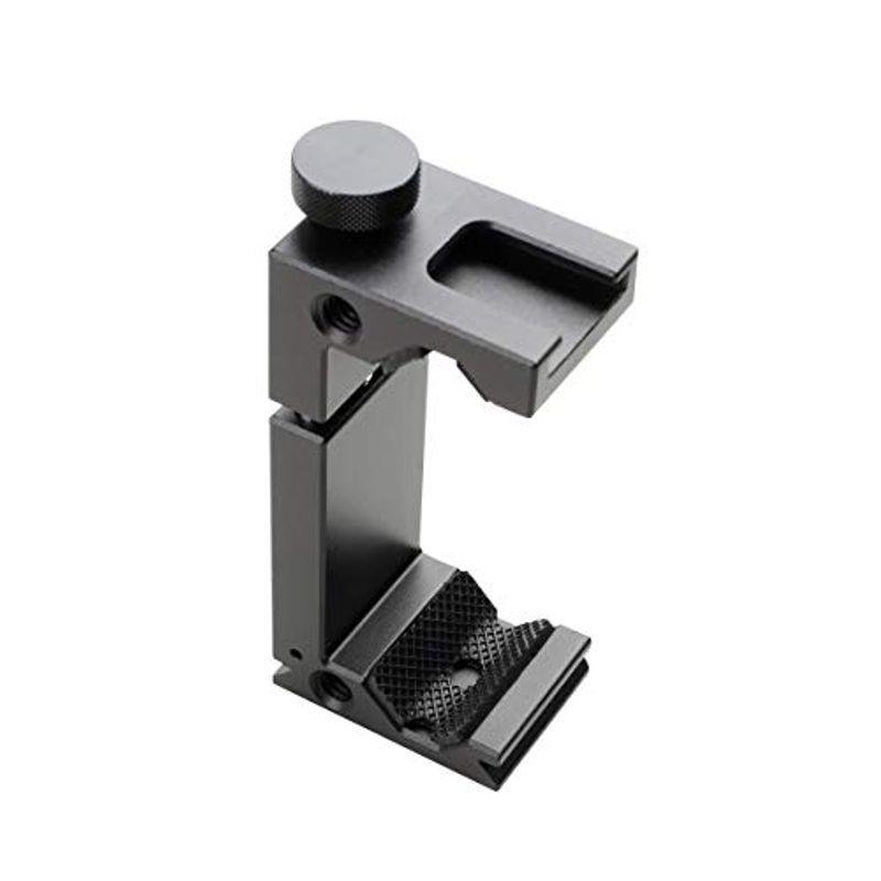 Viltrox スマホクリップ スマートフォン固定 アルミ製 スマホホルダー 金属製ネジ止め コールドシュー付き 縦撮影や録画対応 マイクと 世界的に有名な