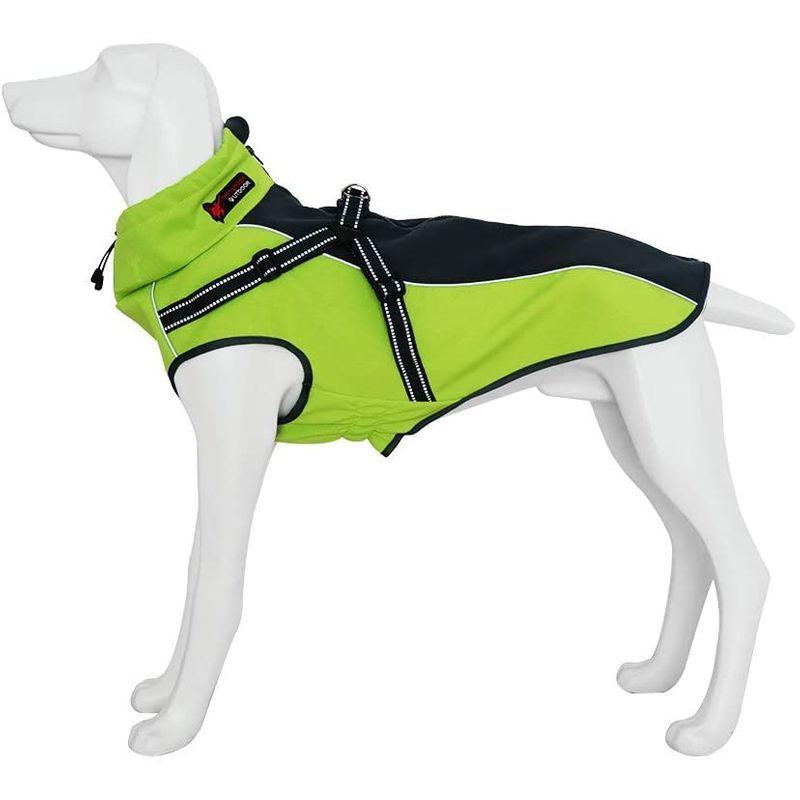 爆売り Asmpet 犬 コート 秋冬 暖かい 犬 服 防寒着 犬のジャケット 中型犬 服 愛犬のお散歩 犬 防寒服 ハーネス一体型 犬 冬服 防風 最適な価格 Turningheadskennel Com