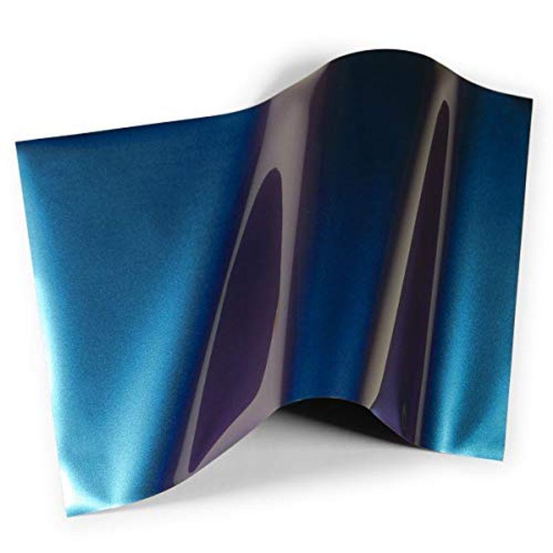 【現金特価】 種類豊富な品揃え 1枚入り-約A4サイズ 約20cm×30cm 02-青色変化パープルの術 色が変わる 角度によって色変化 熱転写ラバーシート アイロンシート harlem.lt harlem.lt