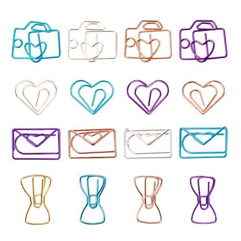 半額 ゼムクリップ ペーパークリップ クリップ ブックマーク ノートブック 可愛い ミックスカラー 4種類 オフィス 文房具 装飾 書類整理 学用 Dprd Jatimprov Go Id