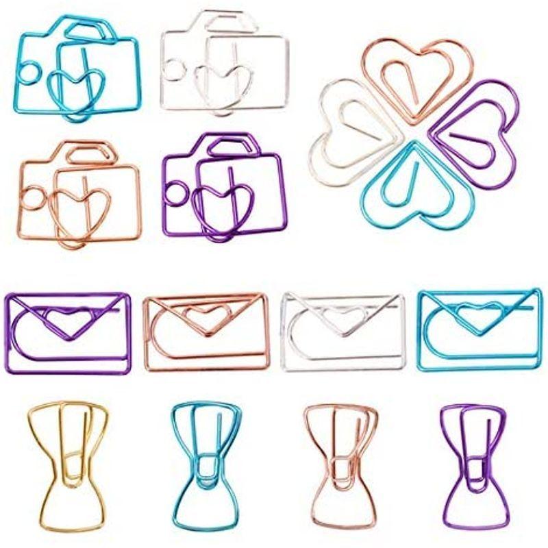 半額 ゼムクリップ ペーパークリップ クリップ ブックマーク ノートブック 可愛い ミックスカラー 4種類 オフィス 文房具 装飾 書類整理 学用 Dprd Jatimprov Go Id