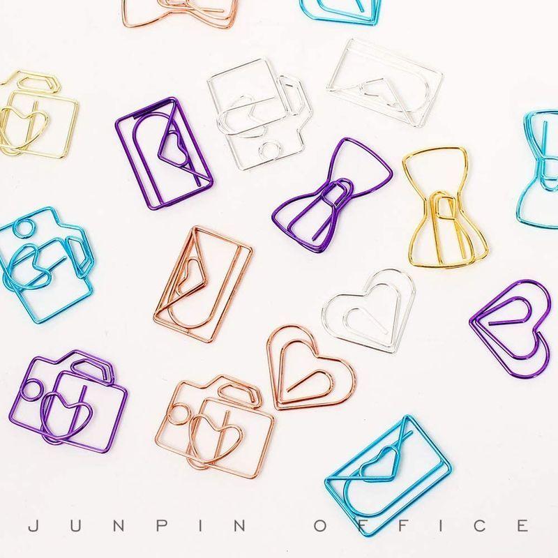 半額 ゼムクリップ ペーパークリップ クリップ ブックマーク ノートブック 可愛い ミックスカラー 4種類 オフィス 文房具 装飾 書類整理 学用 Dprd Jatimprov Go Id