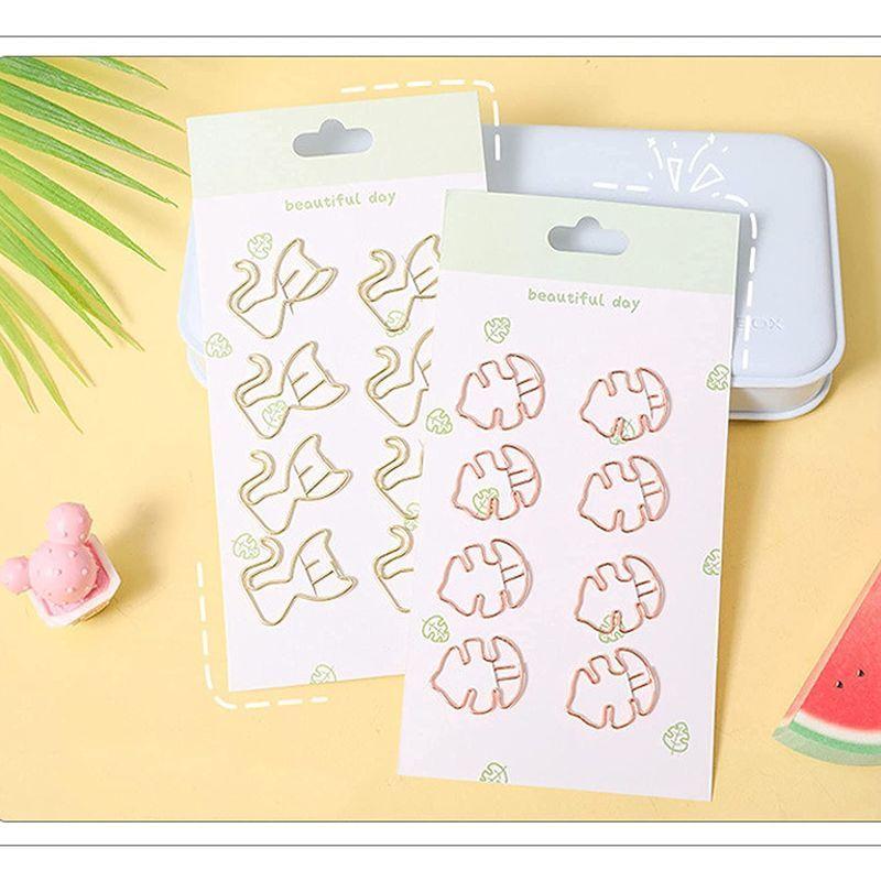 Sale 101 Off Ssjqk クリップ かわいい 事務用品 ブックマーク ペーパークリップ 16個セット 葉 Materialworldblog Com