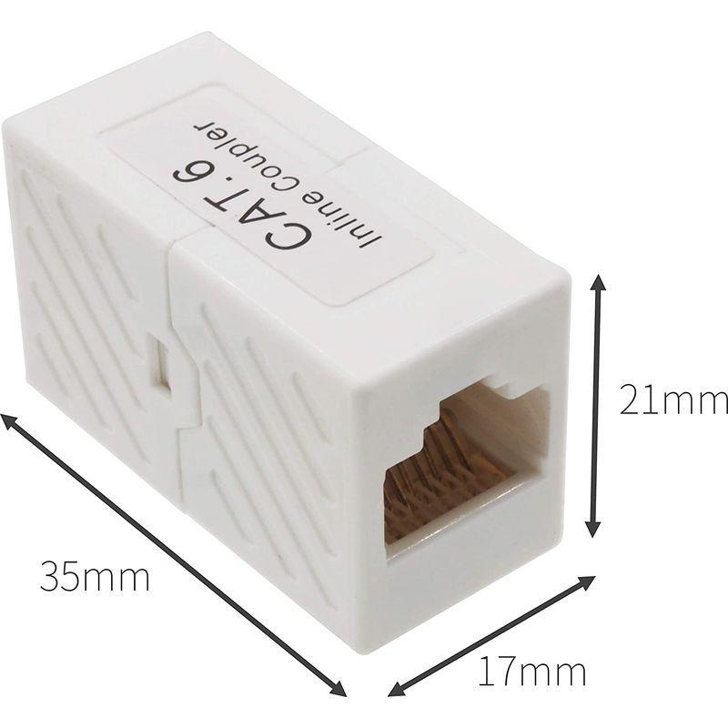 Sale 90 Off オーディオファン Lanケーブル用 中継コネクタ Cat6 Rj45 中継プラグ 8p8c Lan端子 メス メス ホワイト 2個 Discoversvg Com