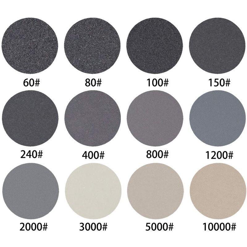 75mm 耐水 180枚セット Dodd Goh サンドペーパー ジュエ マジック式 丸型 精密仕上げ 耐水ペーパー 車補修 金属 鏡面磨き 品質満点 サンドペーパー